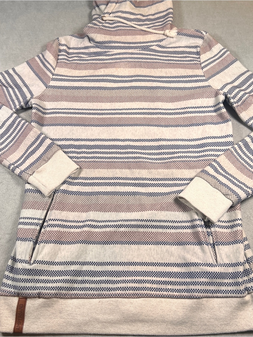 Ampersand Avenue DoubleHood Hoodie M Southwestern Western Boho
